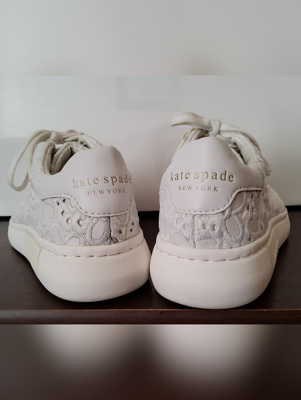 Kate Spade New York Lift Eyelet Floral Crochet Sneakers